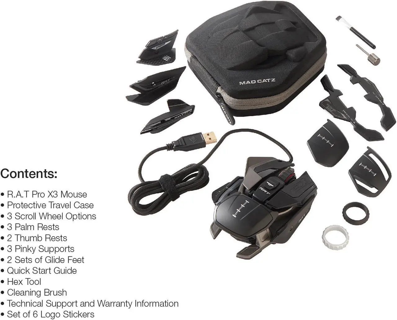 Alt view image 3 of 3 - The Authentic R.A.T. Pro X3 Gaming Mouse