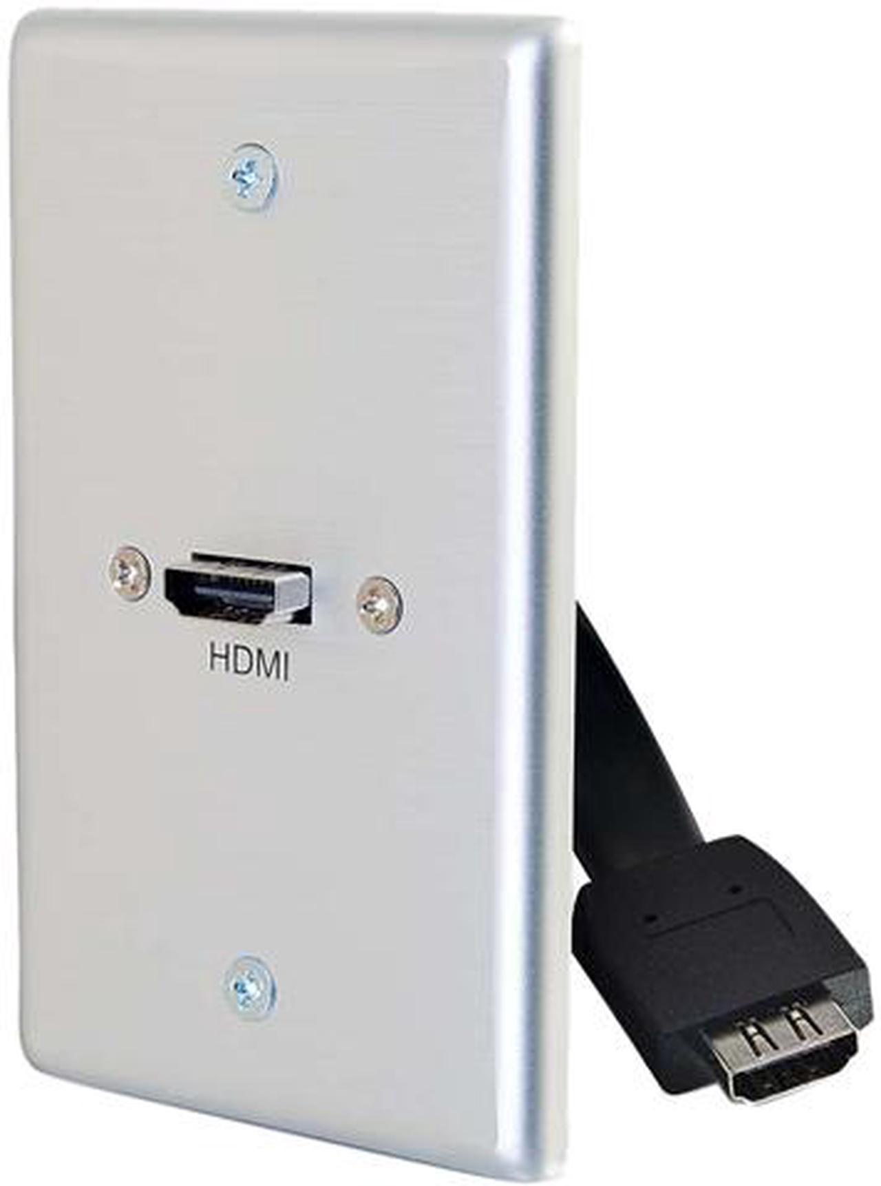 SINGLE GANG WALL PLATE HDMI