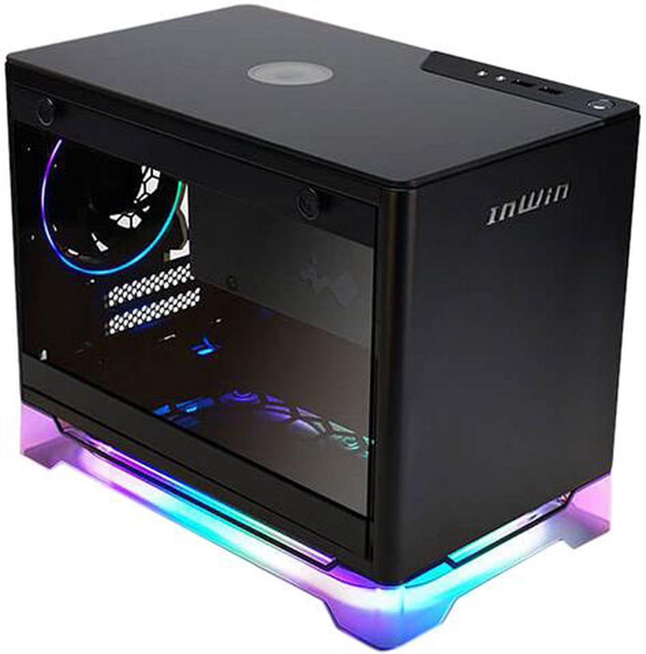 Main image of In Win A1 PLUS BLACK Mini-ITX Tower with Integrated ARGB Lighting and 650W 80 PLUS Gold Power Supply, Black