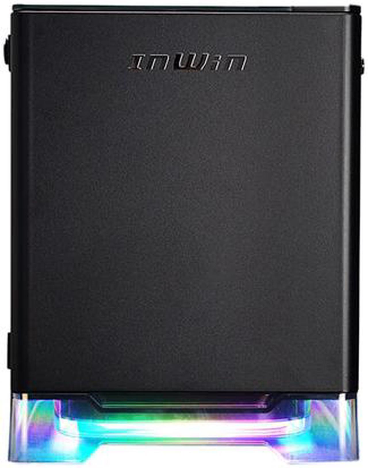 Alt view image 2 of 7 - In Win A1 PLUS BLACK Mini-ITX Tower with Integrated ARGB Lighting and 650W 80 PLUS Gold Power Supply, Black