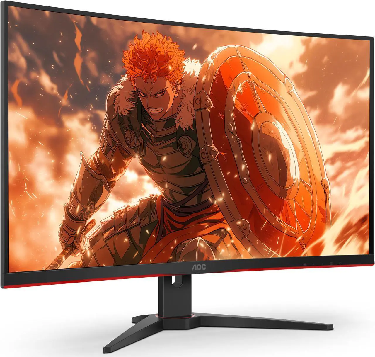 Alt view image 2 of 7 - AOC 32" (31.5" Viewable) 165 Hz VA FHD Gaming Monitor FreeSync (AMD Adaptive Sync) 1920 x 1080 D-Sub, HDMI, DisplayPort, Audio C32G2E