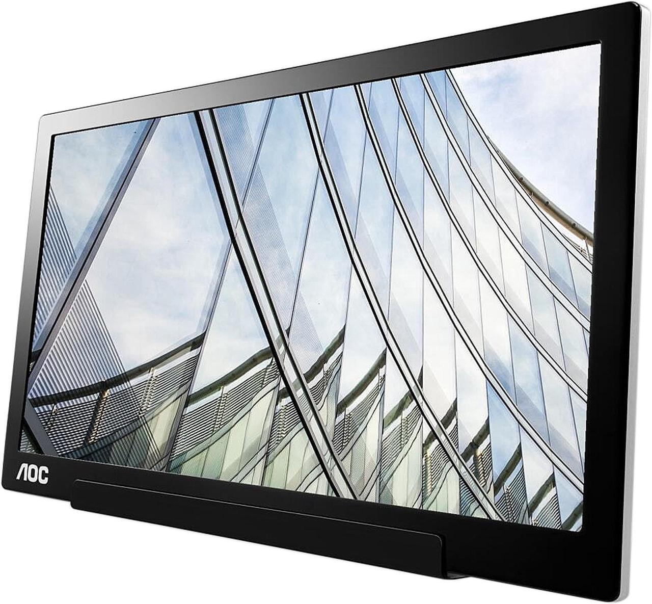 Alt view image 4 of 14 - AOC 15.6" I1601C 1920 x 1080 FHD IPS USB-C Tilt Pivot WLED Backlight Portable Monitor