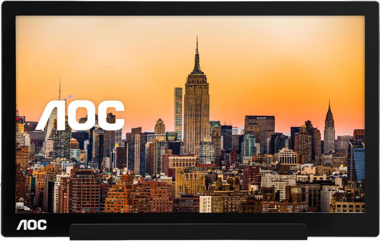 Alt view image 6 of 14 - AOC 15.6" I1601C 1920 x 1080 FHD IPS USB-C Tilt Pivot WLED Backlight Portable Monitor
