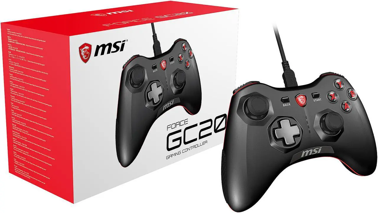 Alt view image 6 of 6 - MSI AC Force GC20 GAMING Controller Wired 2m USB PC Android devices PS3