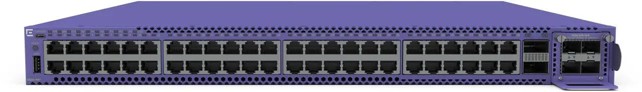 Alt view image 4 of 10 - Extreme Network 5520-48T: High-Performance 48-Port Switch with Advanced Routing, Modular Uplinks, and Enhanced Security