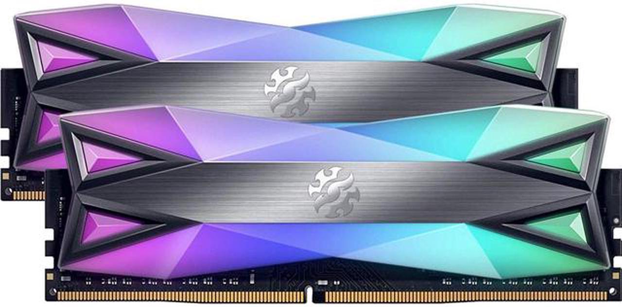 XPG SPECTRIX D60G RGB Desktop Memory: 16GB (2x8GB) DDR4 3200MHz CL16 GREY