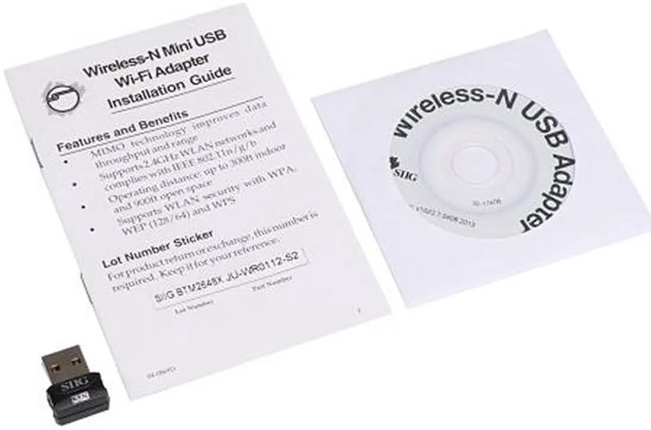 Alt view image 3 of 4 - Siig Ieee 802.11N - Wi-Fi Adapter For Desktop Computer/Notebook