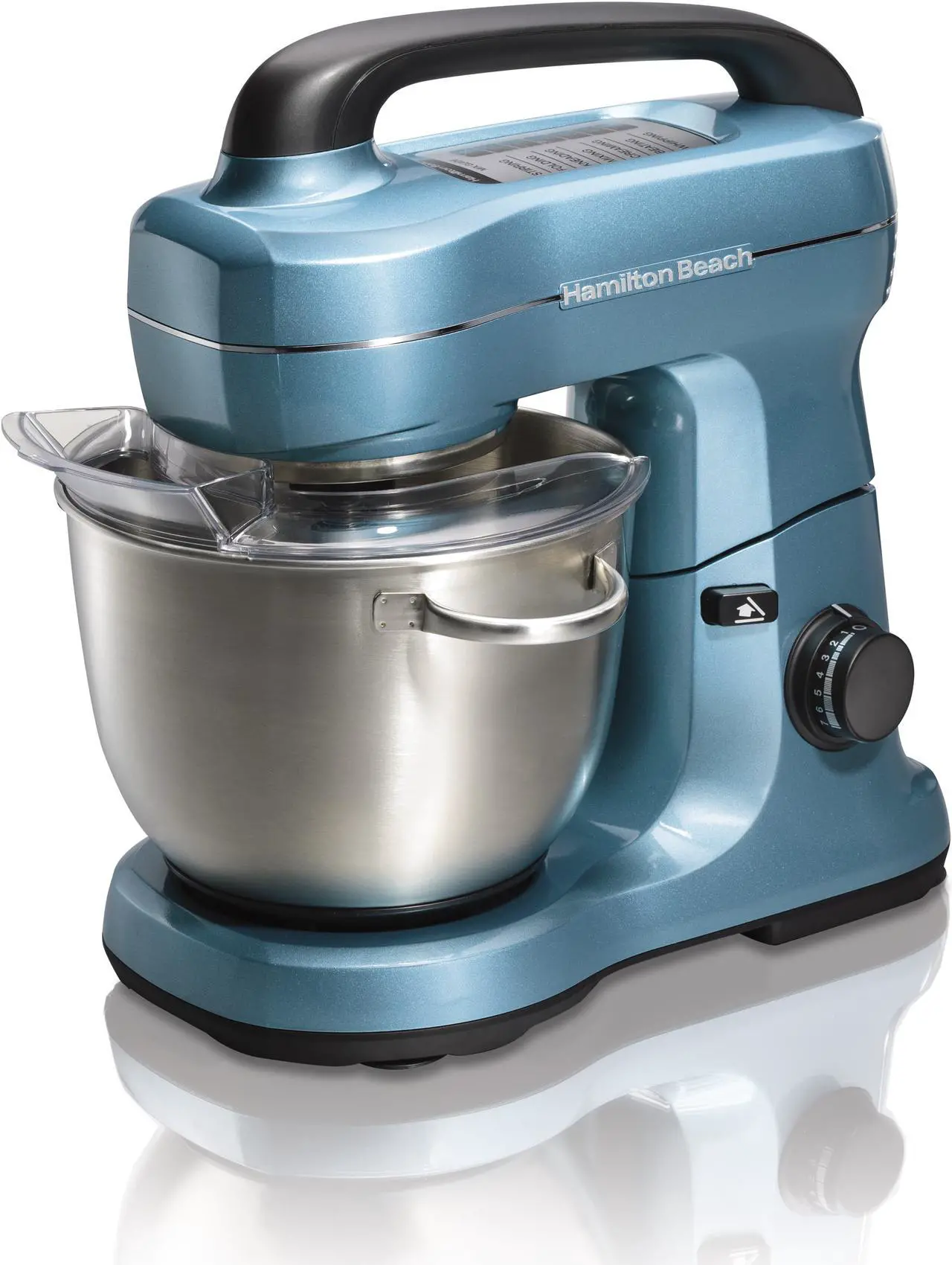 Alt view image 3 of 9 - Hamilton Beach 7 Speed Stand Mixer, Blue 63393G