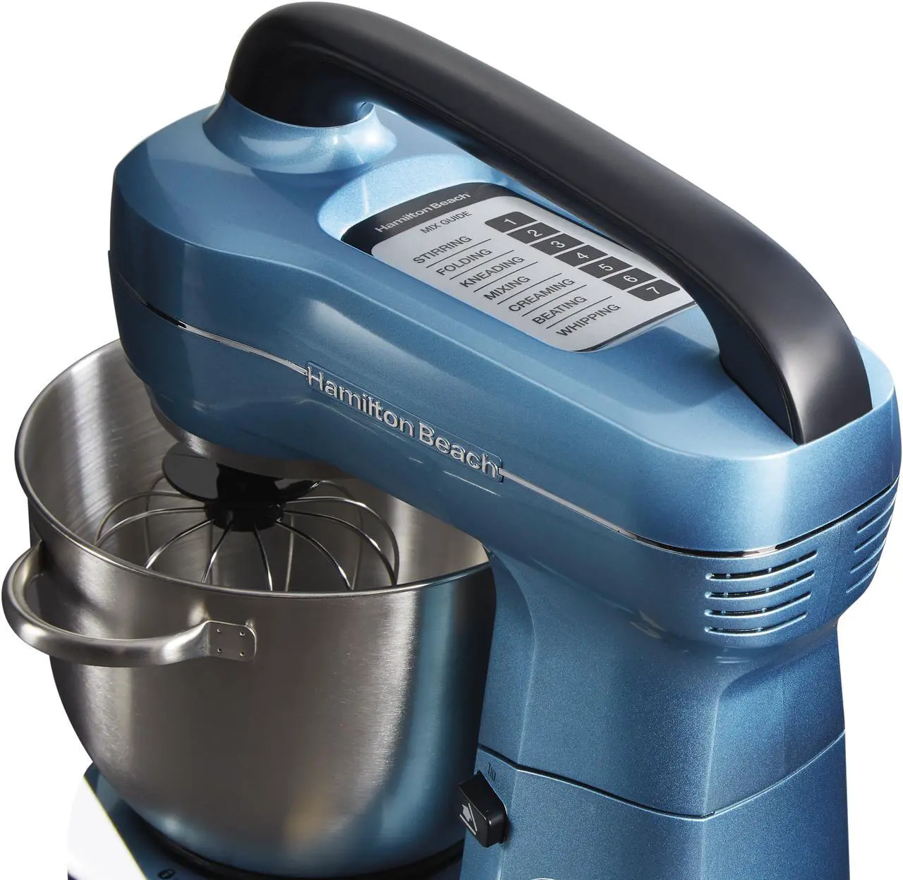 Alt view image 5 of 9 - Hamilton Beach 7 Speed Stand Mixer, Blue 63393G