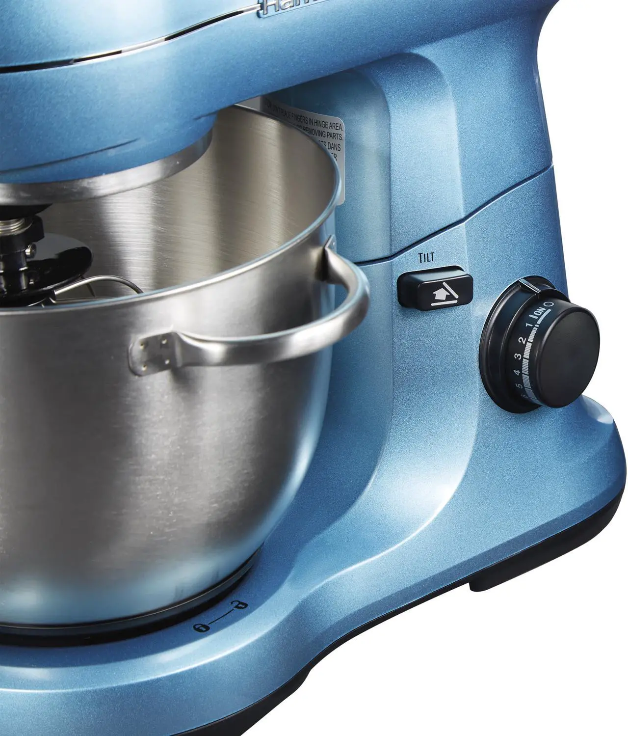 Alt view image 6 of 9 - Hamilton Beach 7 Speed Stand Mixer, Blue 63393G