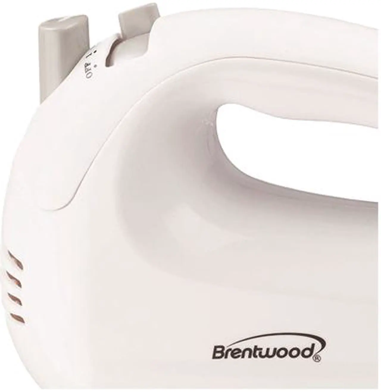 Alt view image 3 of 6 - Brentwood Lightweight 5-Speed Electric Hand Mixer, White HM-45