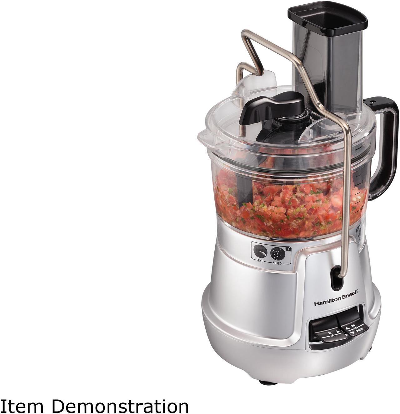 Main image of Hamilton Beach Stack & Snap Food Processor 8-Cup with Adjustable Slicing Blade, Built-in Bowl Scraper & Storage Case (70820)