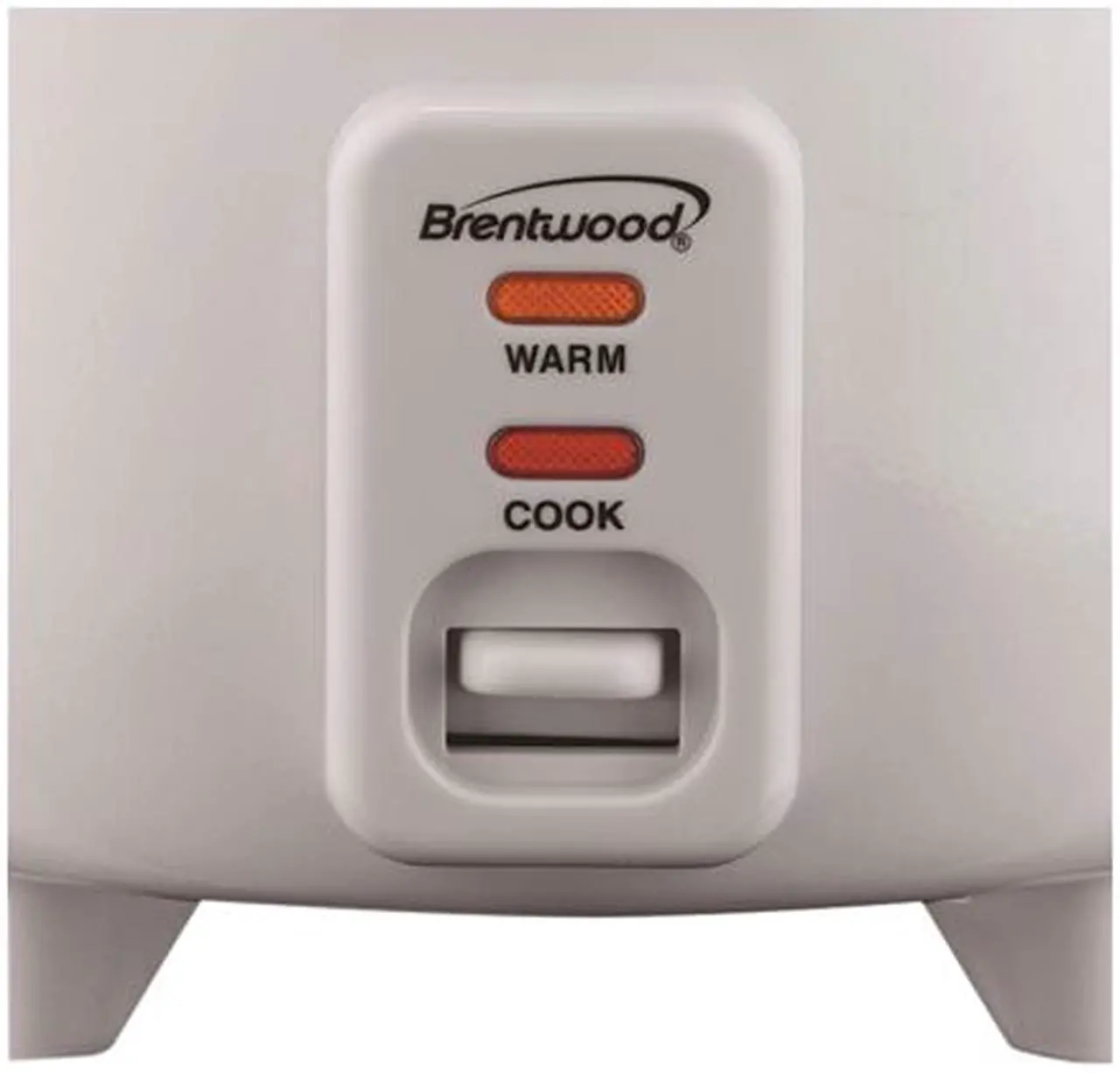 Alt view image 6 of 7 - Brentwood 4-Cup Uncooked Rice Cooker and Food Steamer, White TS-700S