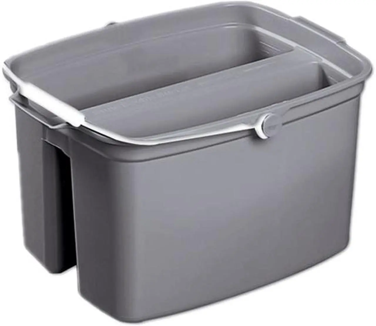 Main image of Rubbermaid Commercial Double Utility Pail 17qt Gray 2617GRA