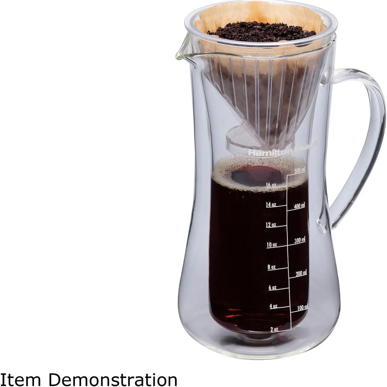 Hamilton Beach Pour Over Coffee Maker 17 Ounce Glass Carafe 40406