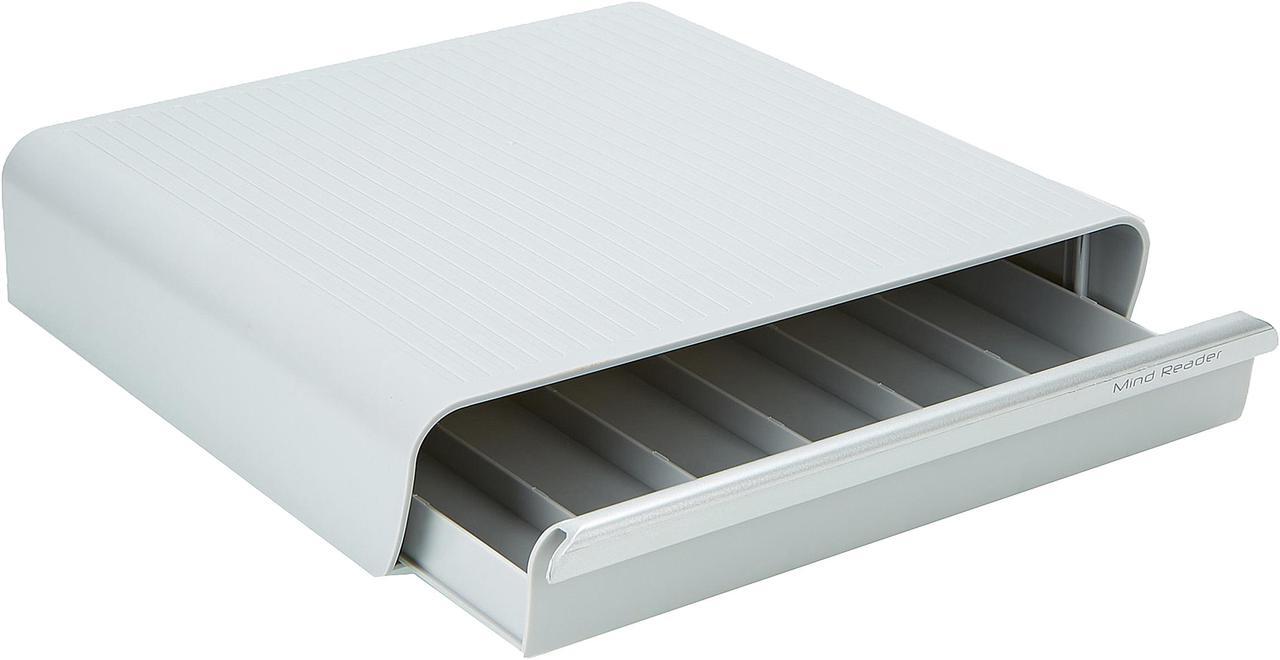 Main image of Mind Reader 36 Capacity K-Cup Single Serve Coffee Pod Storage Drawer Organizer, Grey