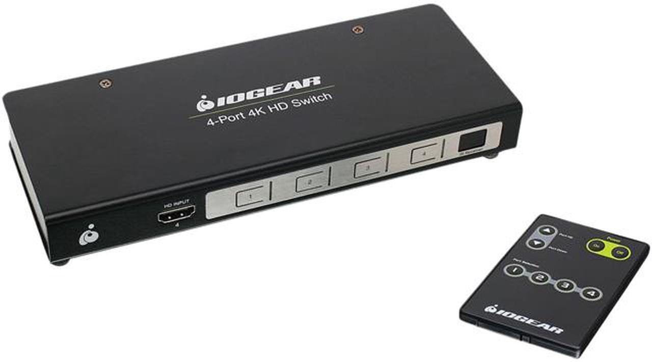 Main image of IOGEAR True 4K 4-Port Switcher with HDMI Connection GHSW8441