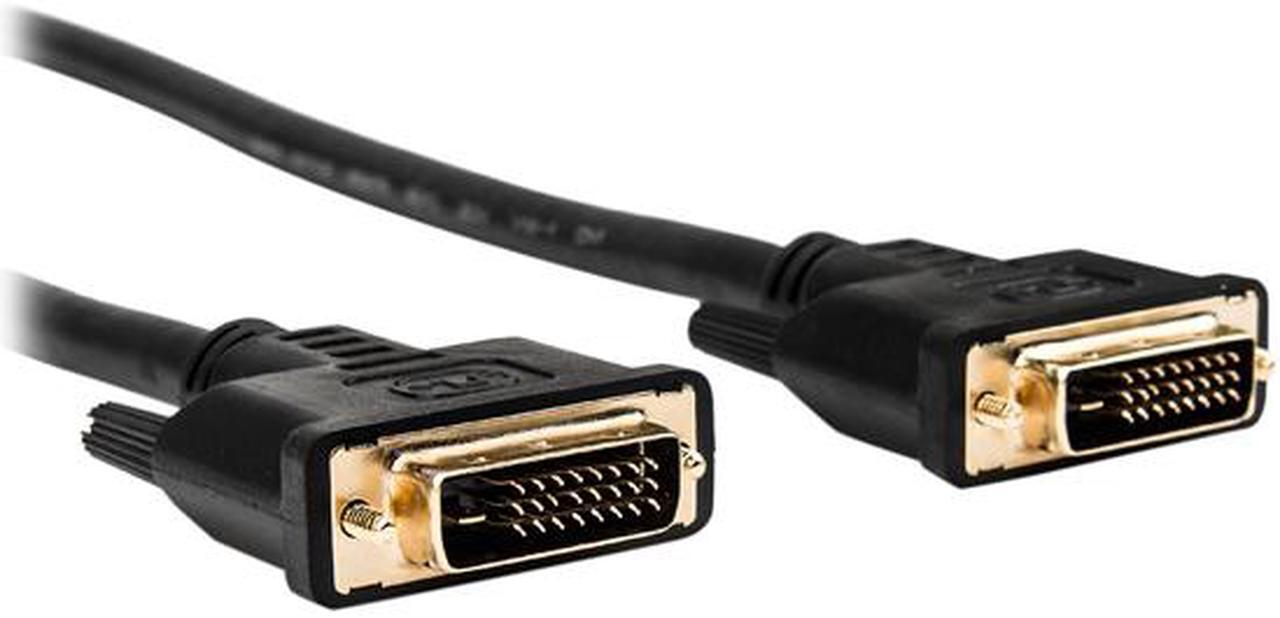 Alt view image 3 of 6 - Rocstor Y10C245-B1 10ft DVI-D Dual Link Display Cable (m/m), Black