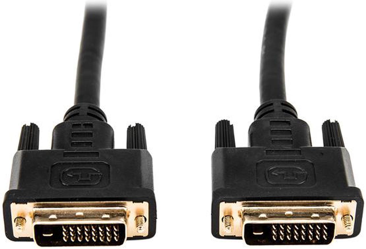 Alt view image 4 of 6 - Rocstor Y10C245-B1 10ft DVI-D Dual Link Display Cable (m/m), Black