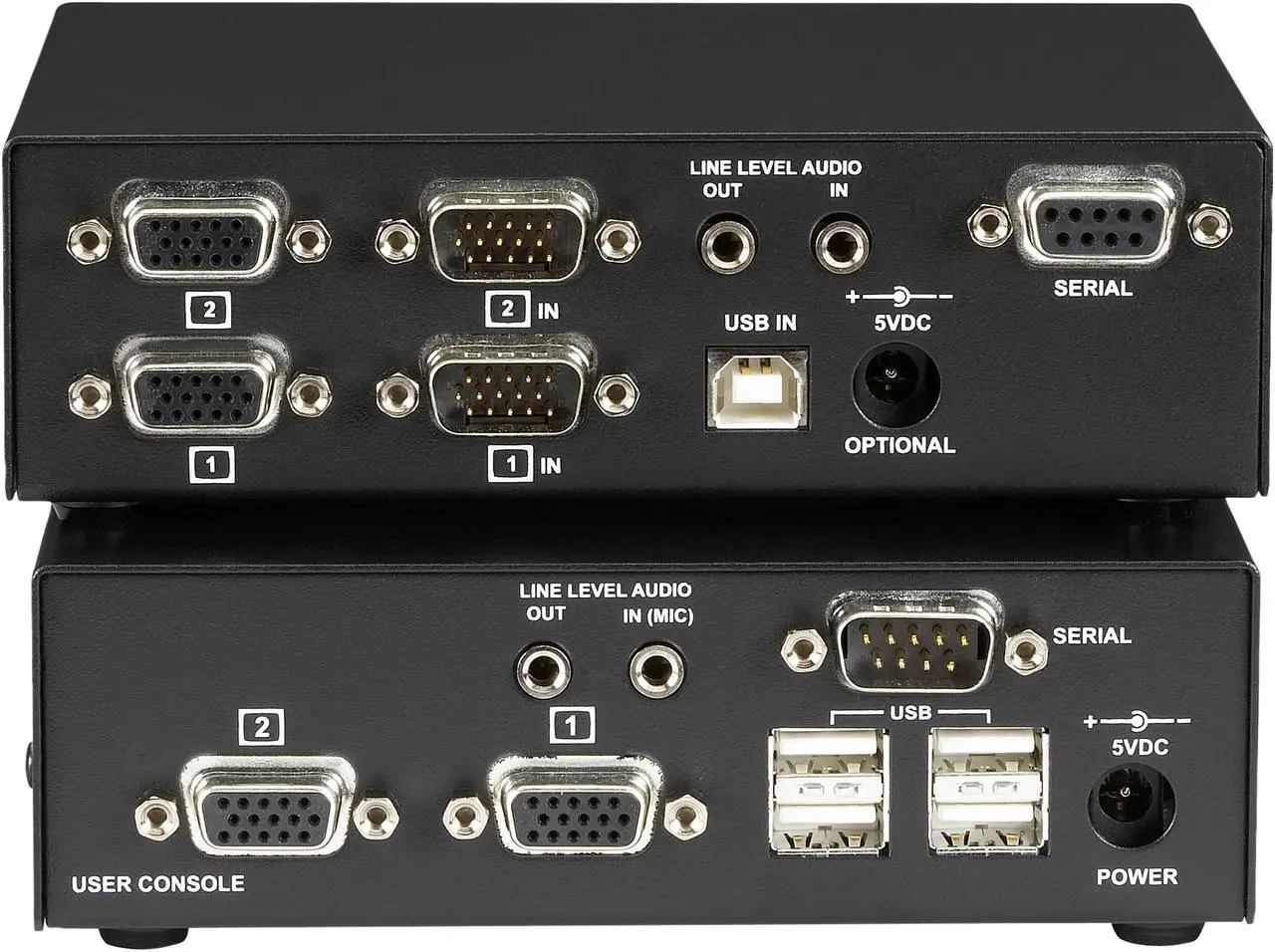 Alt view image 2 of 2 - Black Box ACU6222A CATx USB KVM Extender - Dual-Head VGA with Serial and Audio