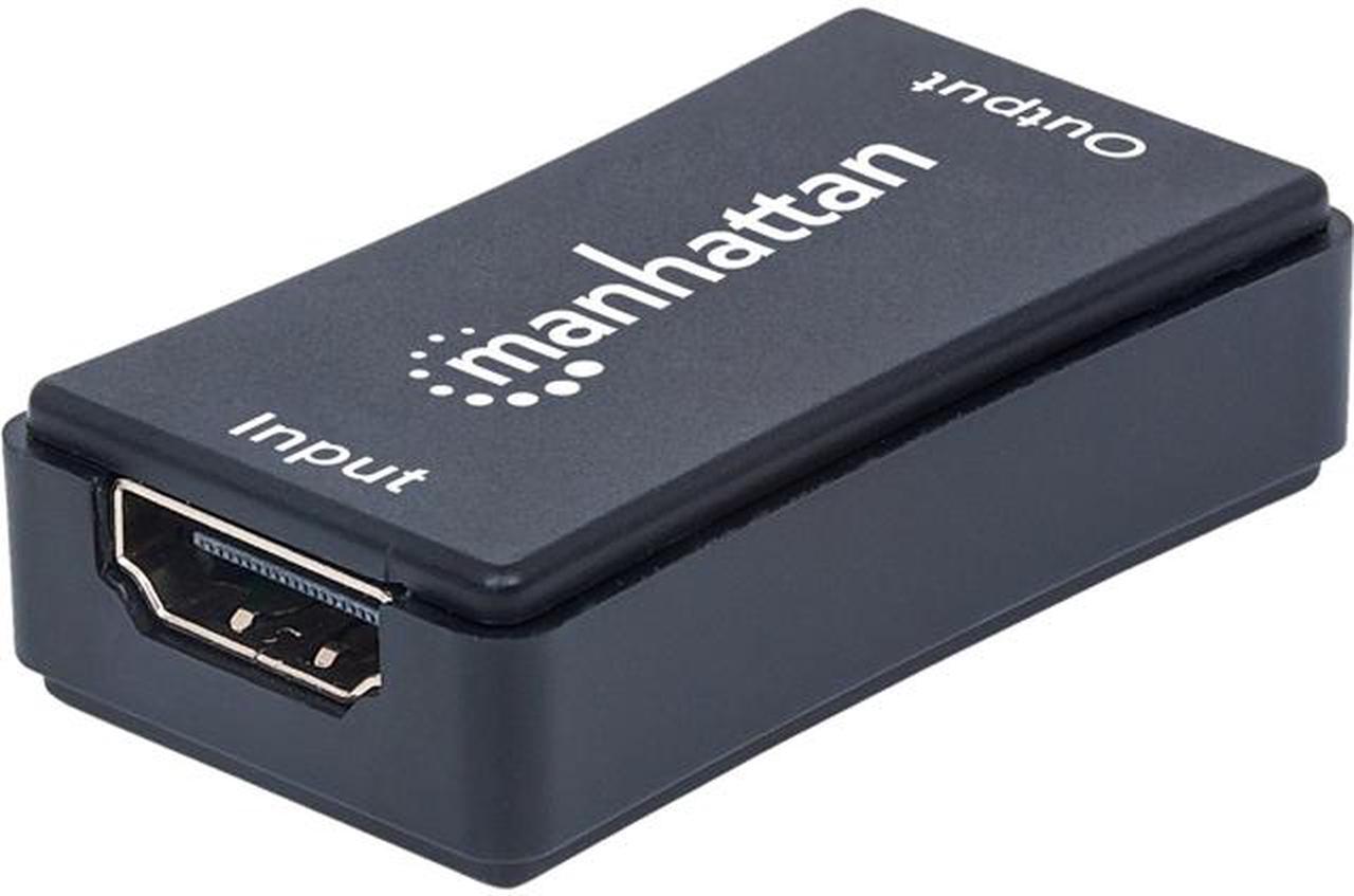 Manhattan 207447 HDMI Signal Repeater, Regenerates 1080p Video and Lossless Audio up to 40 m/131 ft.