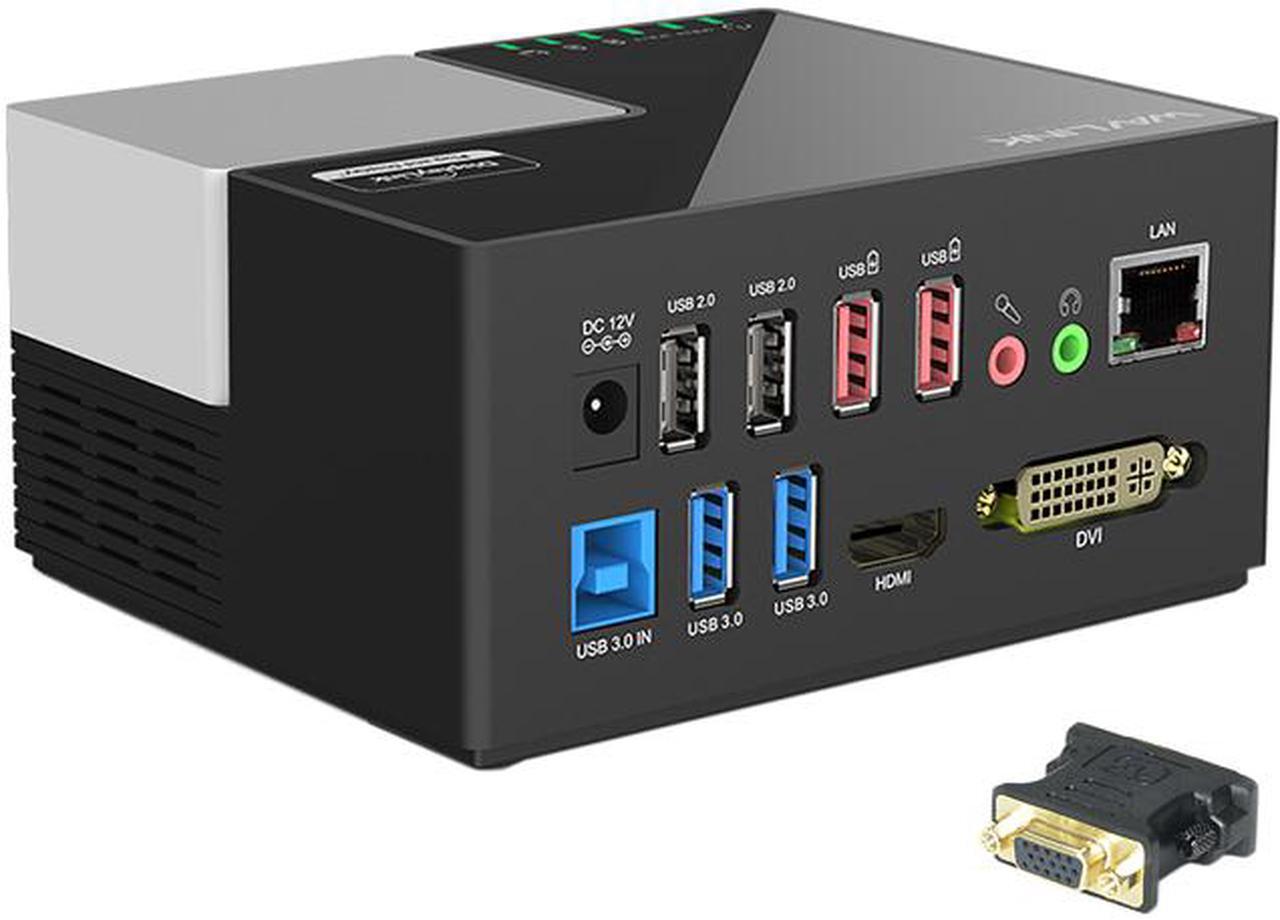 Main image of Wavlink USB 3.0/USB C Universal Laptop Dual Monitor Display Docking Station with HDMI & DVI / VGA,6 USB Ports, Gigabit Ethernet, 2 USB charging(2.4A), Audio For Windows Mac OS, Not support Charging PC