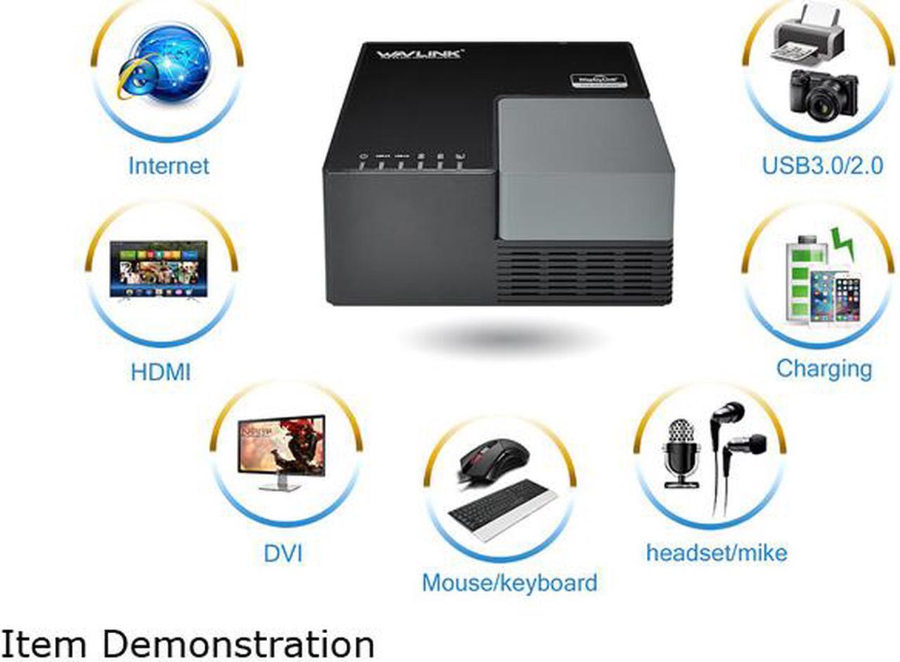 Alt view image 4 of 5 - Wavlink USB 3.0/USB C Universal Laptop Dual Monitor Display Docking Station with HDMI & DVI / VGA,6 USB Ports, Gigabit Ethernet, 2 USB charging(2.4A), Audio For Windows Mac OS, Not support Charging PC