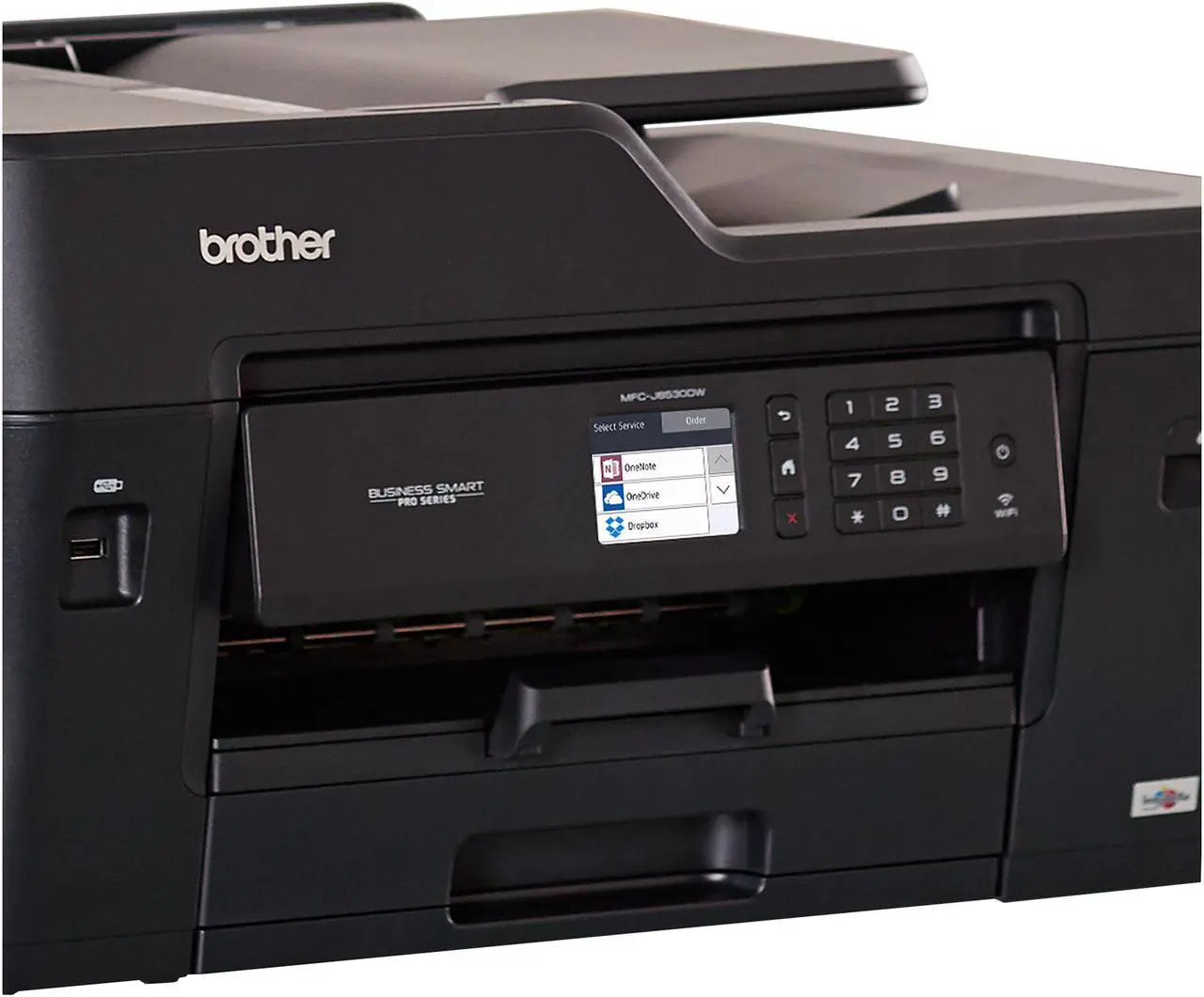 Alt view image 3 of 3 - Brother MFC-J6530DW Wireless All-in-One Color Inkjet Printer with Automatic Duplex Printing