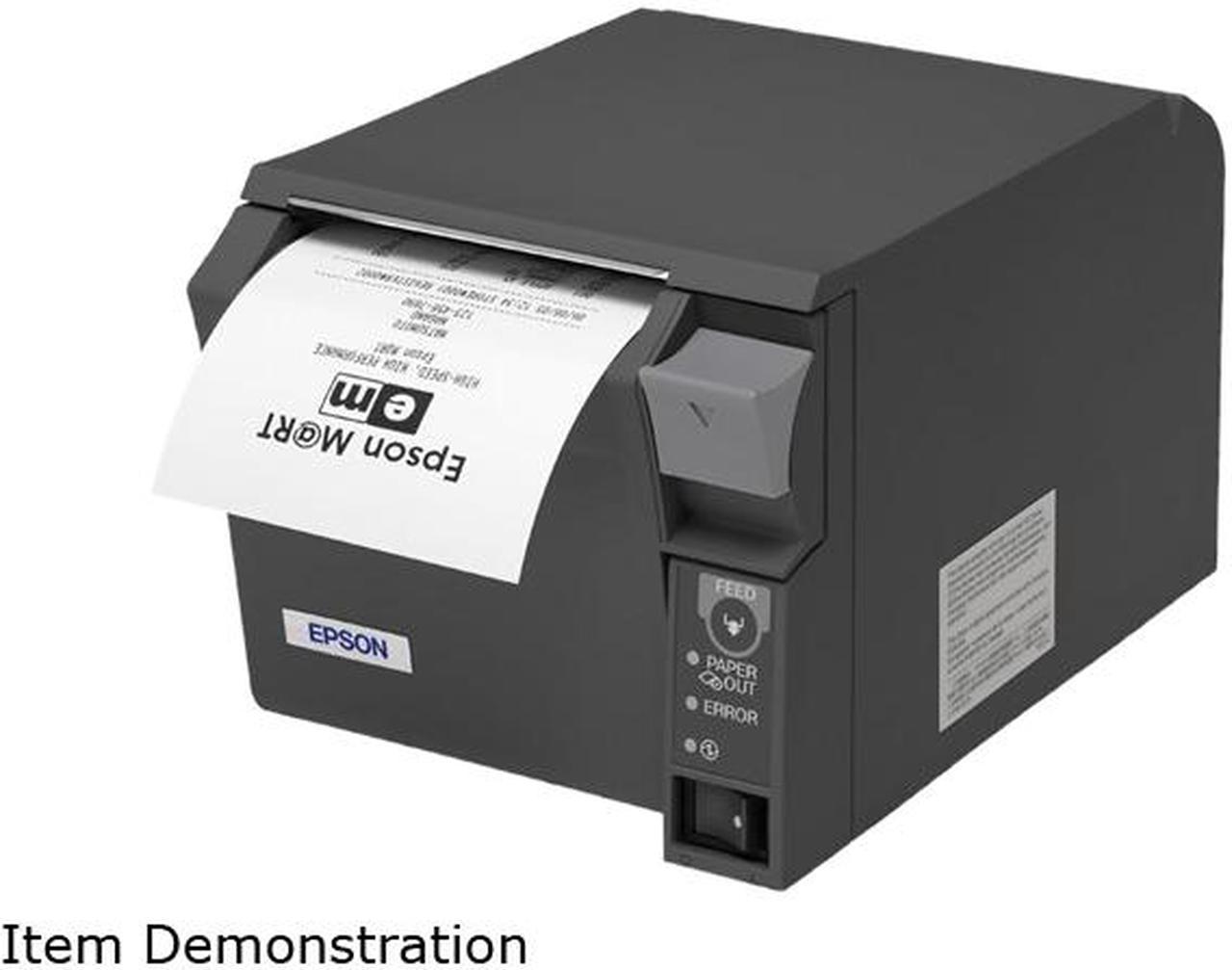 Epson TM-T70II Front-loading Single-station Thermal Printer, USB, Serial, mPOS, Dark Gray - C31CD38A9982