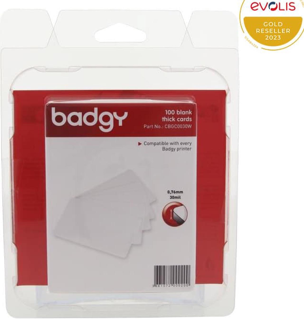 BADGY CBGC0030W Blank ID Cards,30 mil