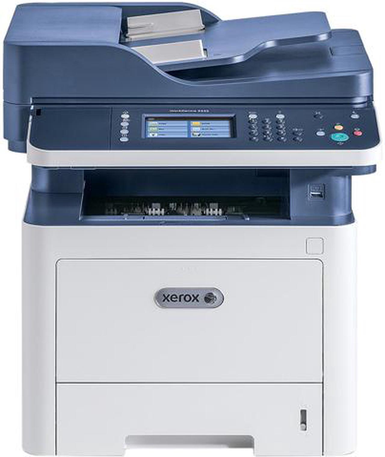 Xerox WorkCentre 3335/DNIM Black And White Multifunction Printer, Print/Copy/Scan/Fax, Letter/Legal, Up To 35ppm, 2-Sided Print, USB/Ethernet/Wireless, 250-Sheet Tray, Optional 550-Sheet Tray, 50-Sheet Multi-Purpose Tray, 110V, Metered