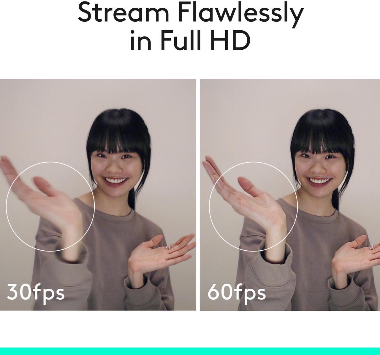 Alt view image 5 of 10 - Logitech C922 Pro Stream Webcam 1080P Camera for HD Video Streaming & Recording 720P at 60Fps with Tripod Included