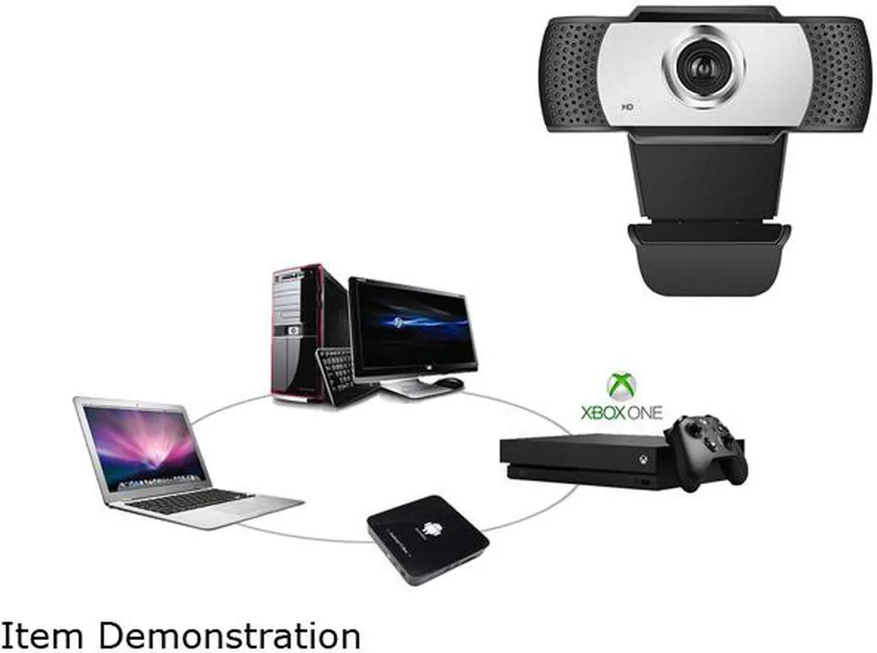 Alt view image 5 of 6 - [Manual focus] Full HD Webcam 1080P - Pro Web Camera with Stereo Microphone - USB Computer Camera for PC Laptop Desktop Mac Video Calling, Conferencing Skype YouTube