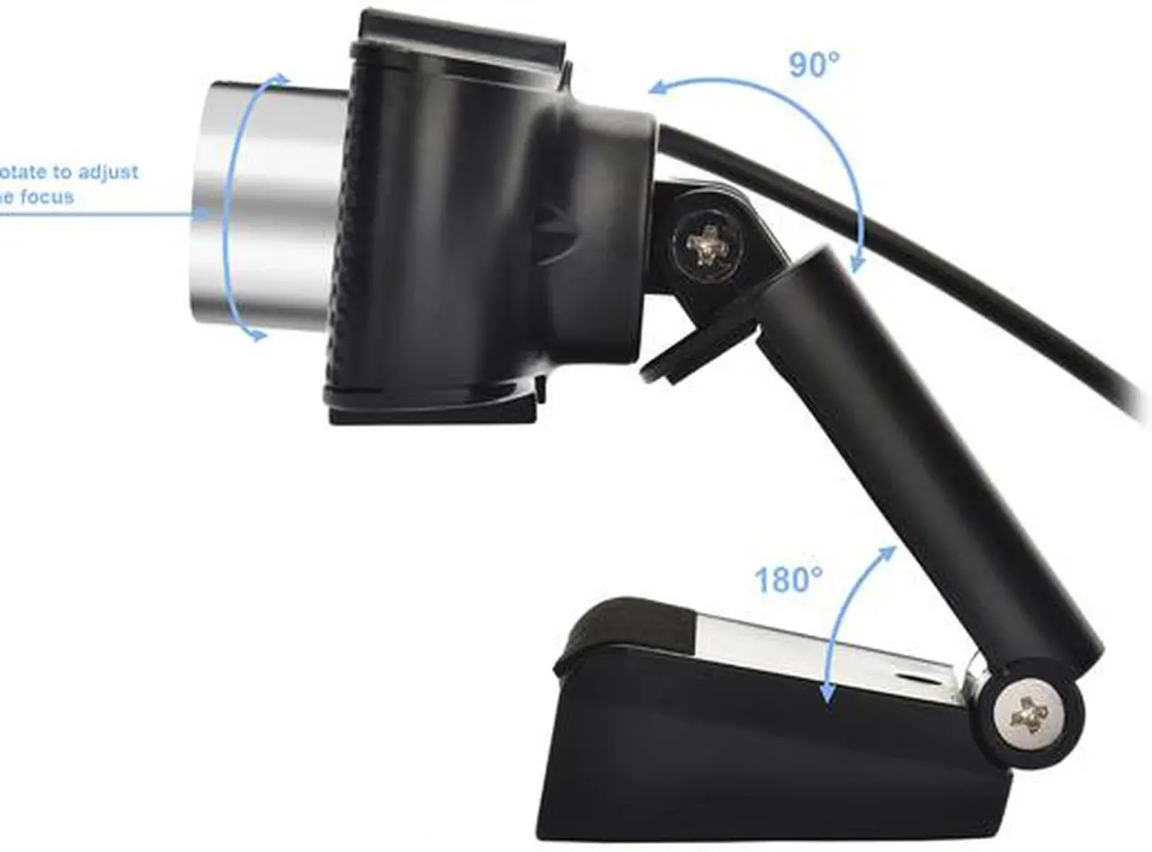 Alt view image 2 of 6 - [Manual focus] Full HD Webcam 1080P - Pro Web Camera with Stereo Microphone - USB Computer Camera for PC Laptop Desktop Mac Video Calling, Conferencing Skype YouTube