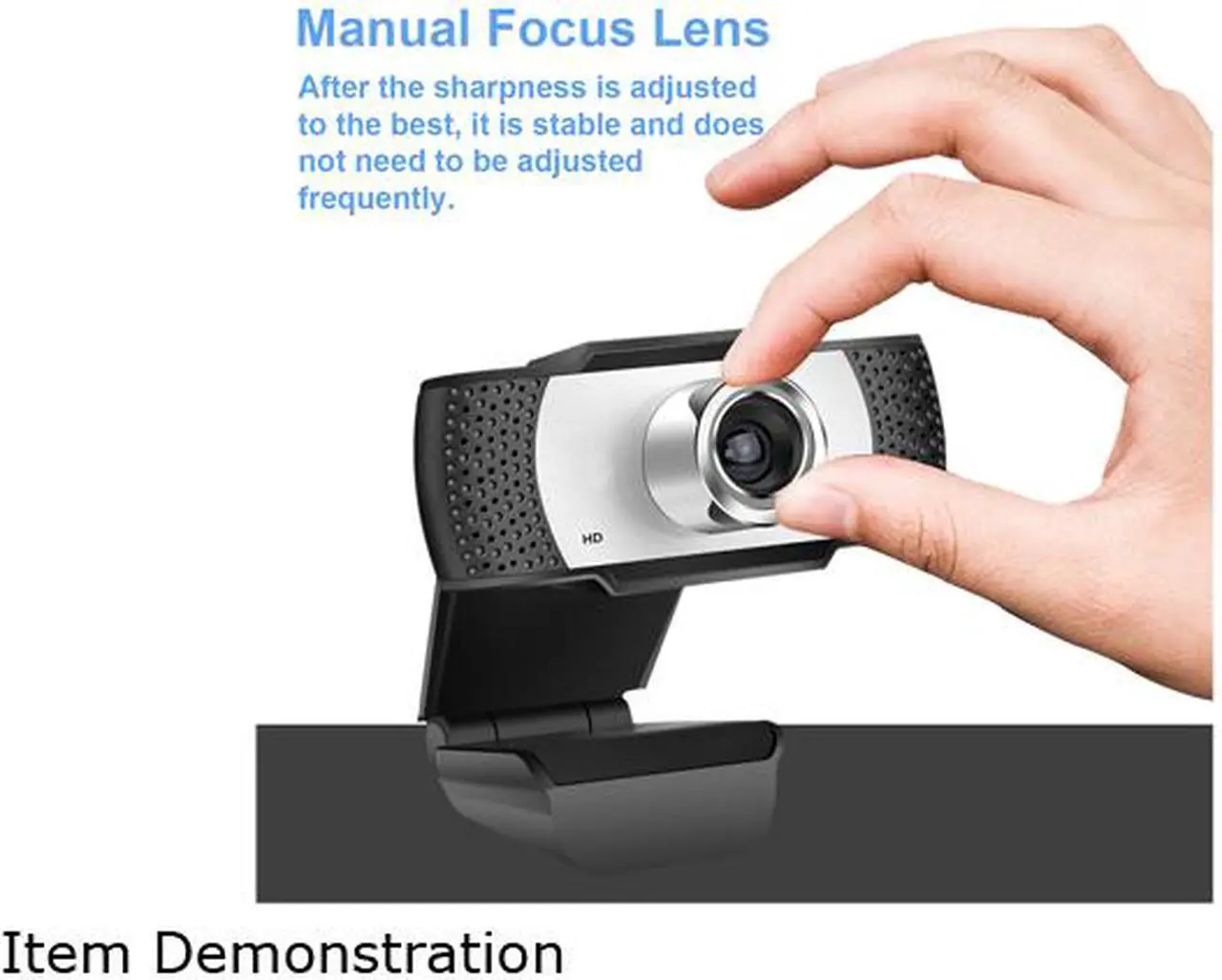 Alt view image 6 of 6 - [Manual focus] Full HD Webcam 1080P - Pro Web Camera with Stereo Microphone - USB Computer Camera for PC Laptop Desktop Mac Video Calling, Conferencing Skype YouTube