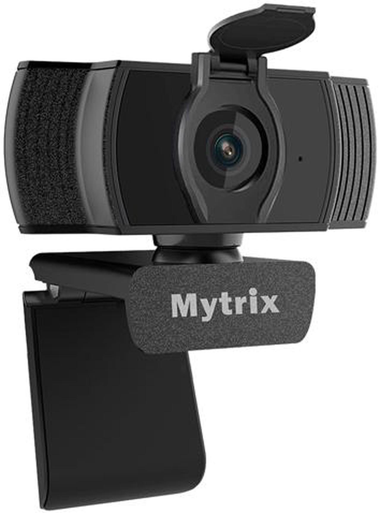 Mytrix Auto Focus Full HD 1080P Webcam With Privacy Cover, Built-in Noise Cancelling Mic, USB Webcam for Windows Mac PC Laptop Desktop Video Calling Conferencing Streaming, Skype Zoom Facebook YouTube