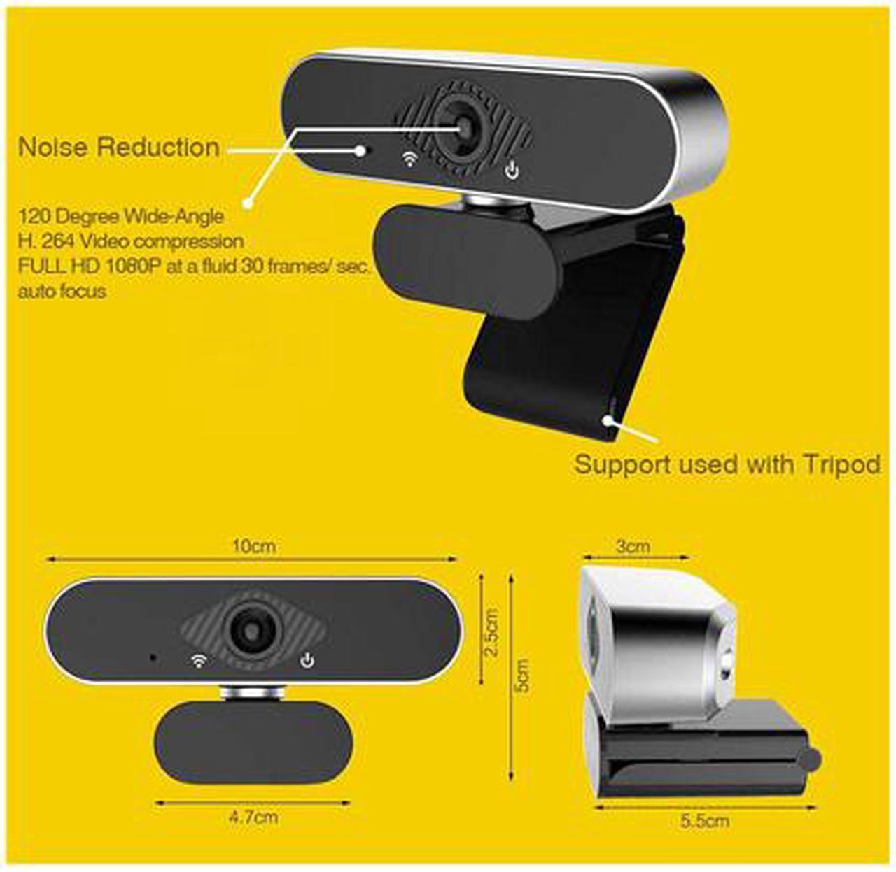 Alt view image 5 of 7 - NOV8Tech Full HD 1080p Web Camera USB with Built-in Microphone, Plug & Play Desktop PC & Laptop USB Webcam for Windows & Mac