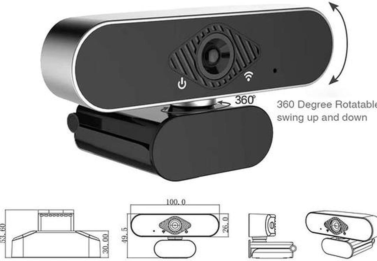 Alt view image 4 of 7 - NOV8Tech Full HD 1080p Web Camera USB with Built-in Microphone, Plug & Play Desktop PC & Laptop USB Webcam for Windows & Mac