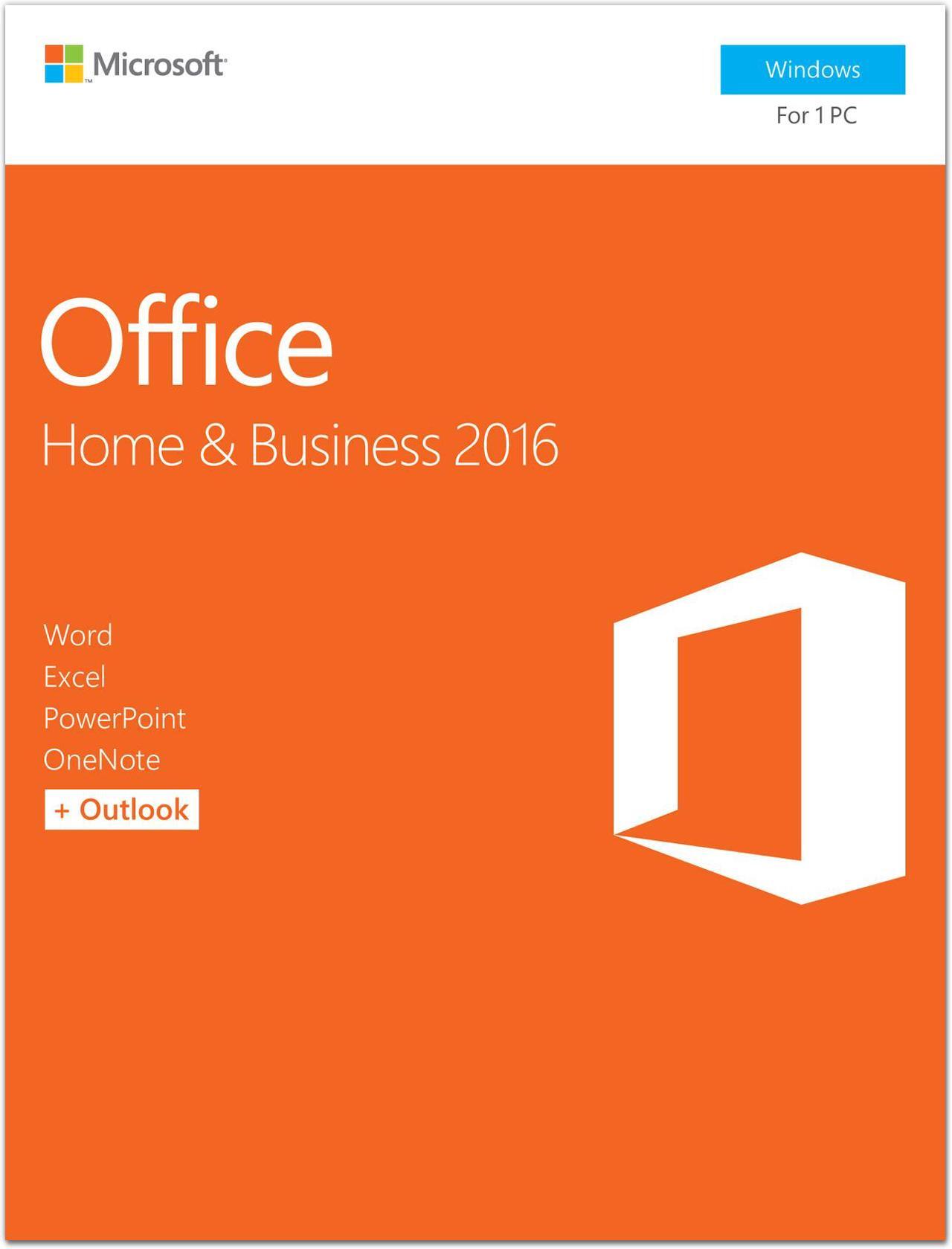 Main image of Microsoft Office Home and Business 2016 Product Key Card - 1 PC