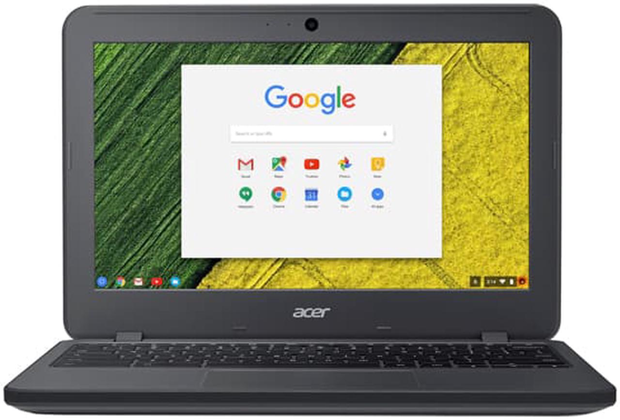 Alt view image 2 of 9 - Acer Chromebook Intel Celeron N3060 4 GB LPDDR3 Memory 16 GB Flash SSD 11.6" Non-Touch Screen Chrome OS 11 N7 (C731-C8VE)