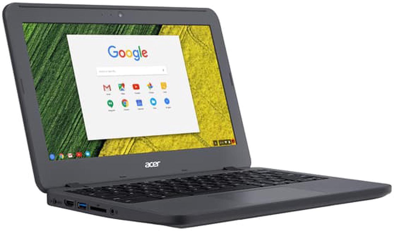 Alt view image 3 of 9 - Acer Chromebook Intel Celeron N3060 4 GB LPDDR3 Memory 16 GB Flash SSD 11.6" Non-Touch Screen Chrome OS 11 N7 (C731-C8VE)