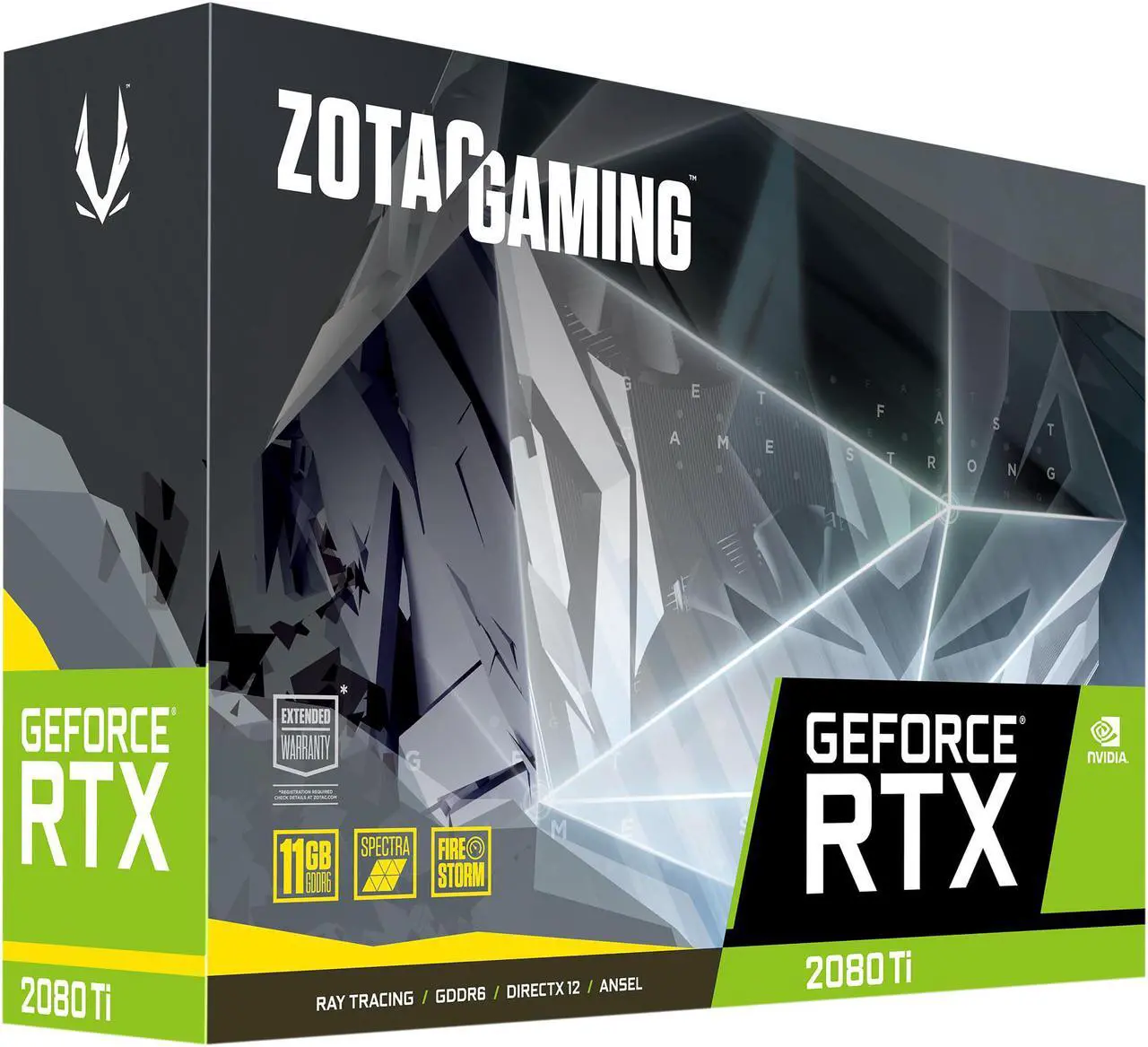 Alt view image 8 of 9 - ZOTAC GAMING GeForce RTX 2080 Ti Twin Fan 11GB GDDR6 352-bit Gaming Graphics Card, Active Fan Control, Metal Backplate, Spectra Lighting - ZT-T20810G-10P