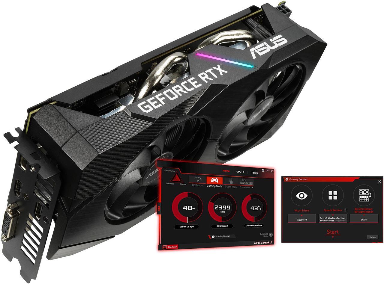 Alt view image 6 of 9 - ASUS GeForce RTX 2060 DUAL EVO 6 GB GDDR6 Graphics Card (DUAL-RTX2060-6G-EVO)