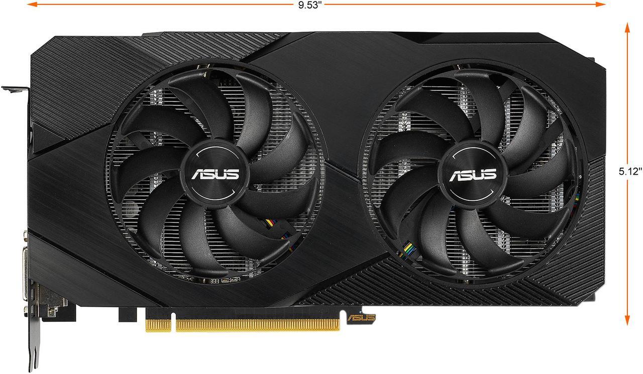 Alt view image 2 of 9 - ASUS GeForce RTX 2060 DUAL EVO 6 GB GDDR6 Graphics Card (DUAL-RTX2060-6G-EVO)
