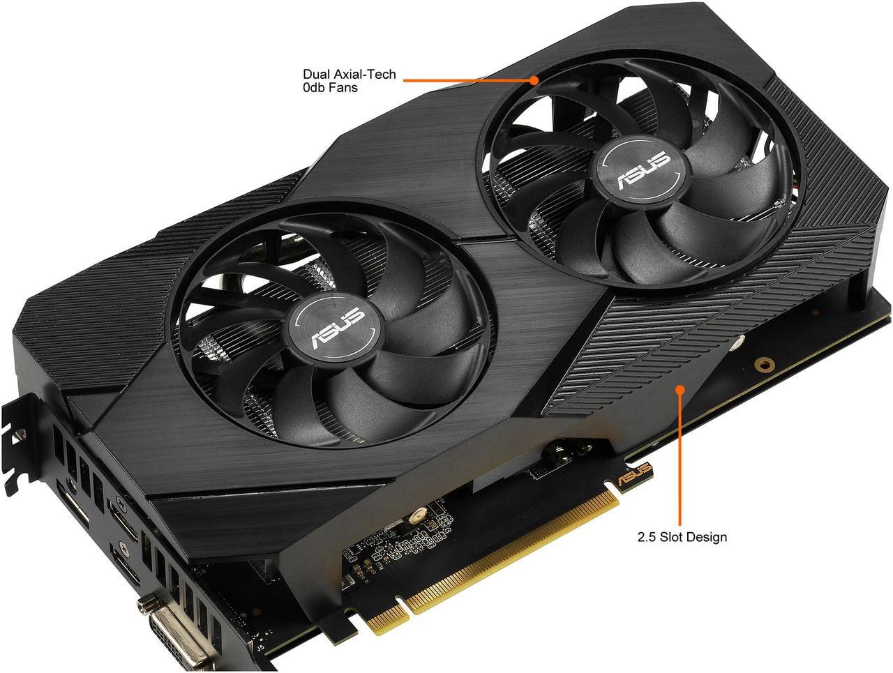 Alt view image 5 of 9 - ASUS GeForce RTX 2060 DUAL EVO 6 GB GDDR6 Graphics Card (DUAL-RTX2060-6G-EVO)