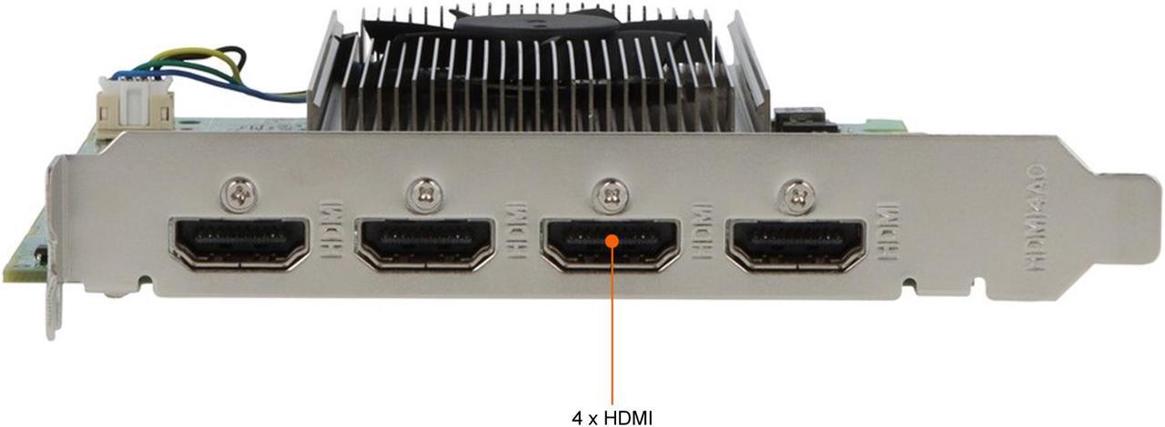 Alt view image 3 of 8 - VisionTek AMD Radeon RX 550 4GB GDDR5 4xHDMI Graphics Card 901459