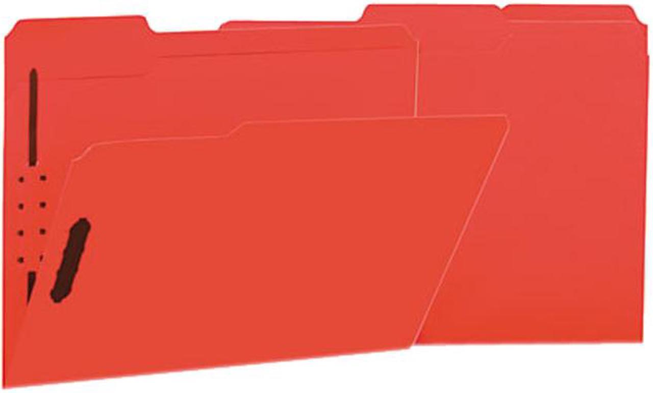 Main image of Manila Folders, 2 Fasteners, 1/3 Tab, Letter, Red, 50/Bx