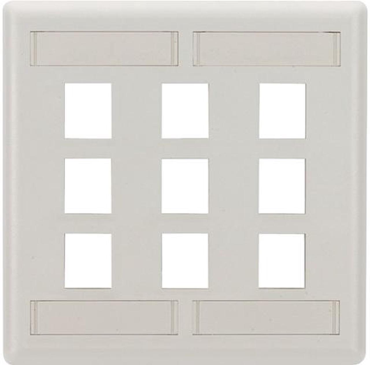 Main image of Black Box GigaStation2 9 Socket Network Faceplate