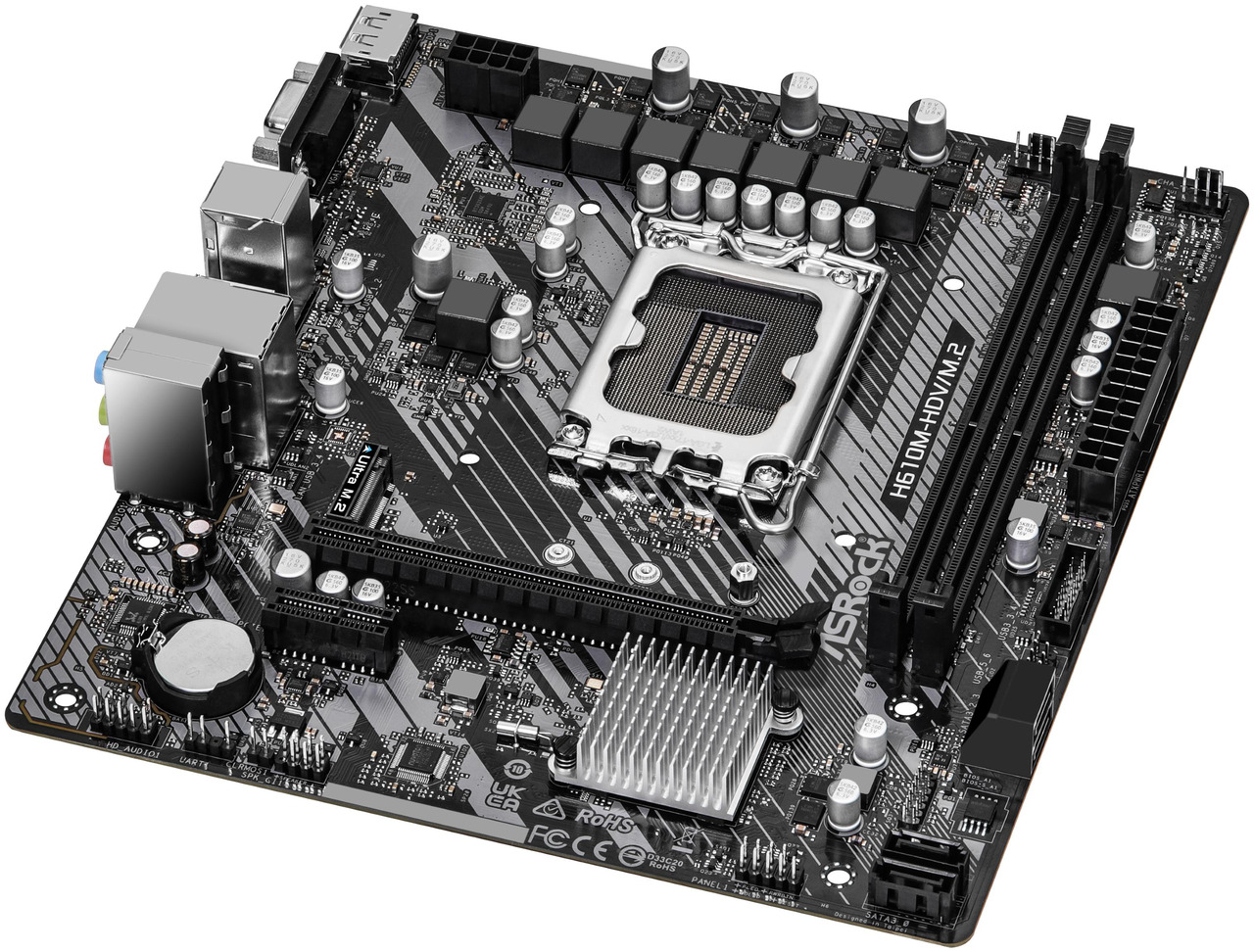 Open Box: ASRock Intel H610 LGA 1700 Micro ATX DDR4 Motherboard - Newegg.com - Open Box condition - Image 9