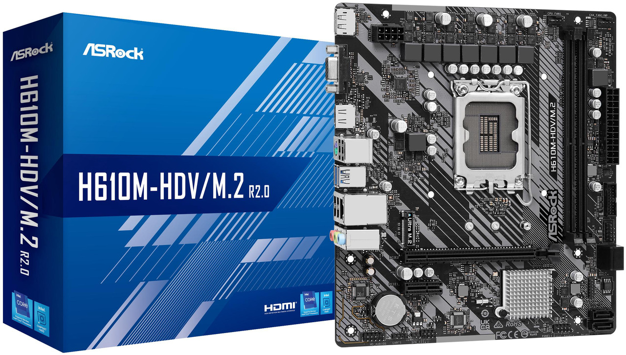 Open Box: ASRock Intel H610 LGA 1700 Micro ATX DDR4 Motherboard - Newegg.com - Open Box condition - Image 8